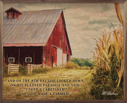 God Made A Farmer Barn