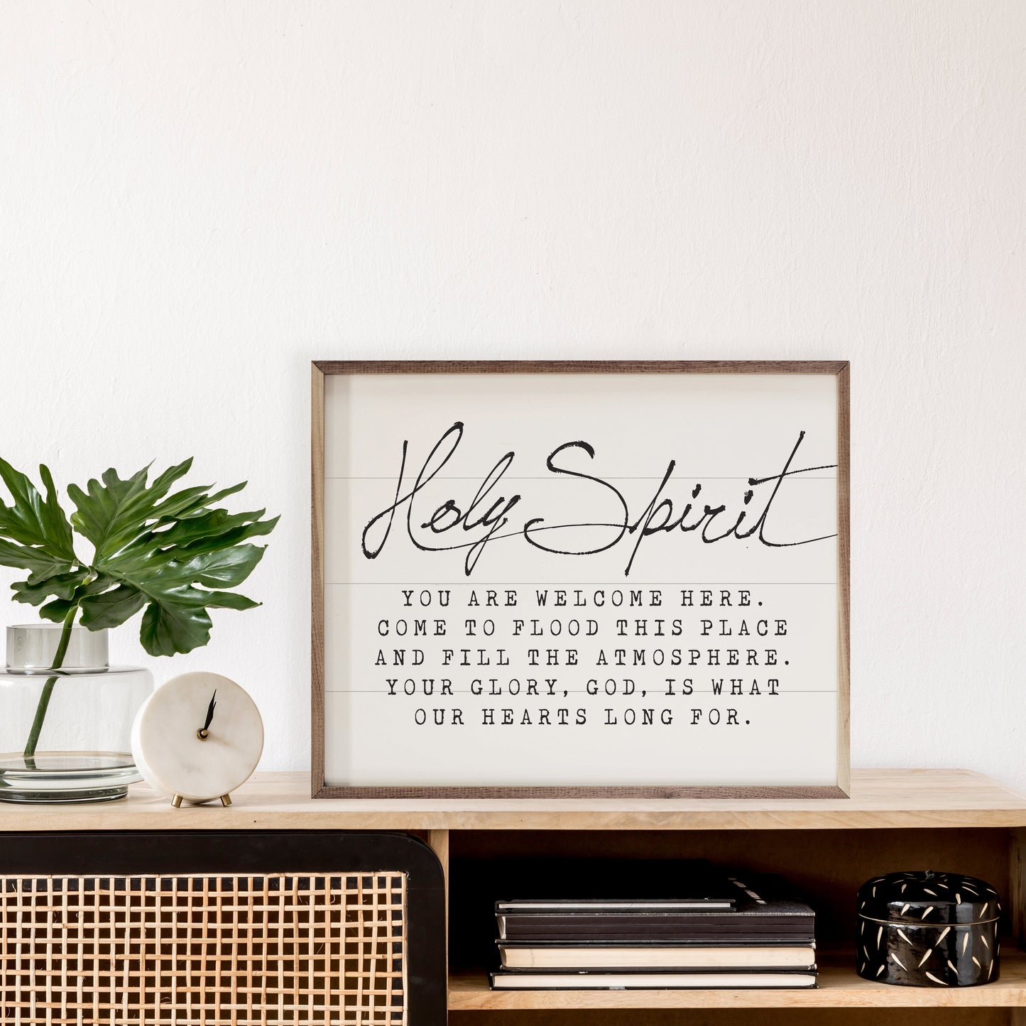 Holy Spirit You Are Welcome Here Whitewash