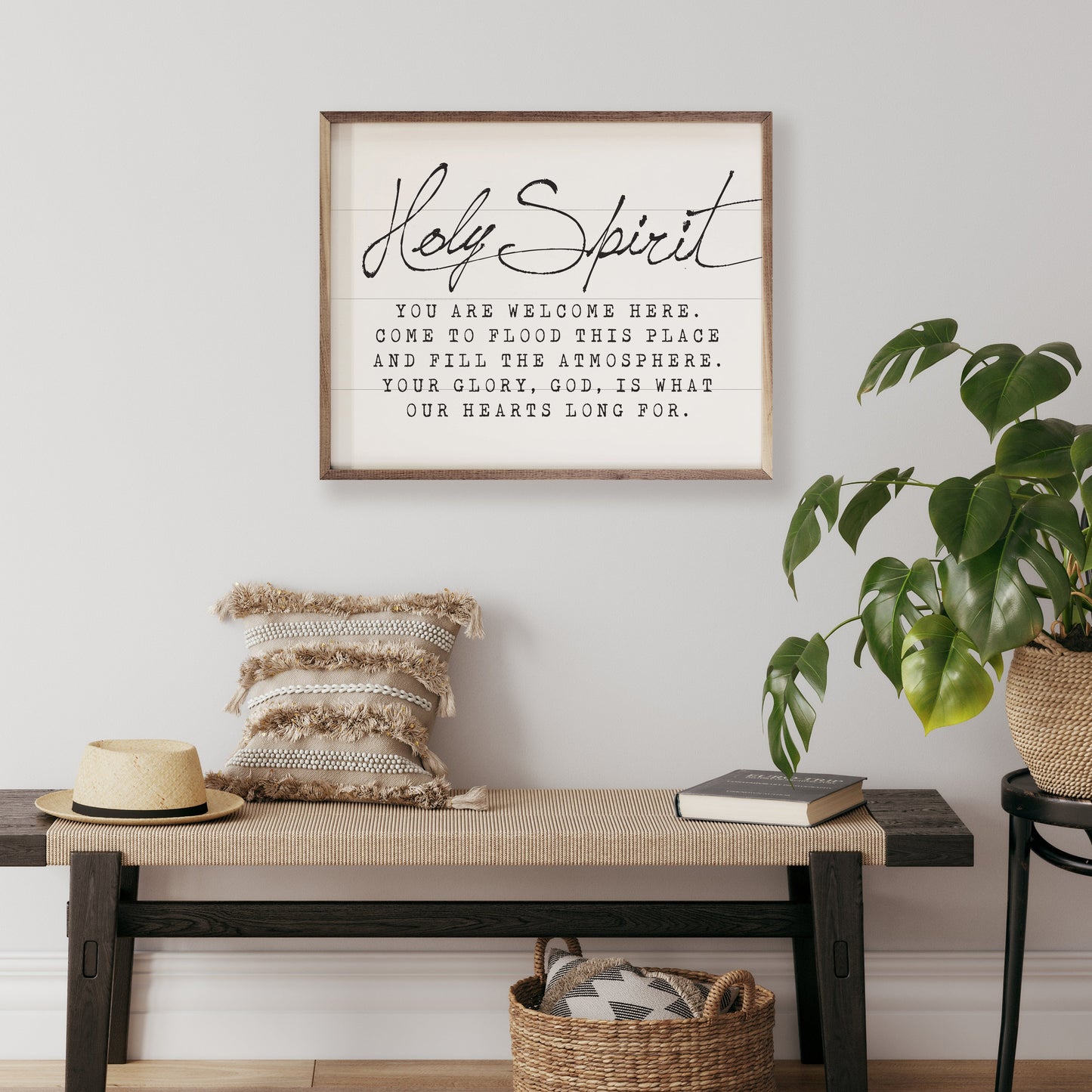 Holy Spirit You Are Welcome Here Whitewash