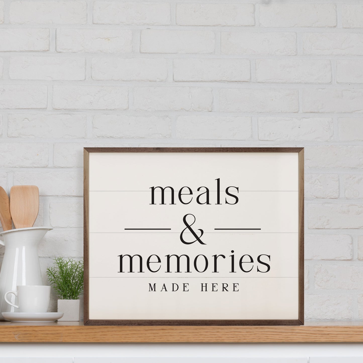 Meals And Memories Made Here White