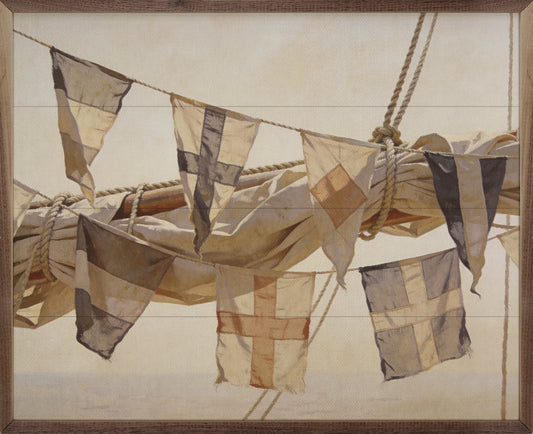 Nautical Signal Flags In The Breeze