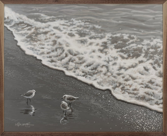 Shorebirds By Painted Sky