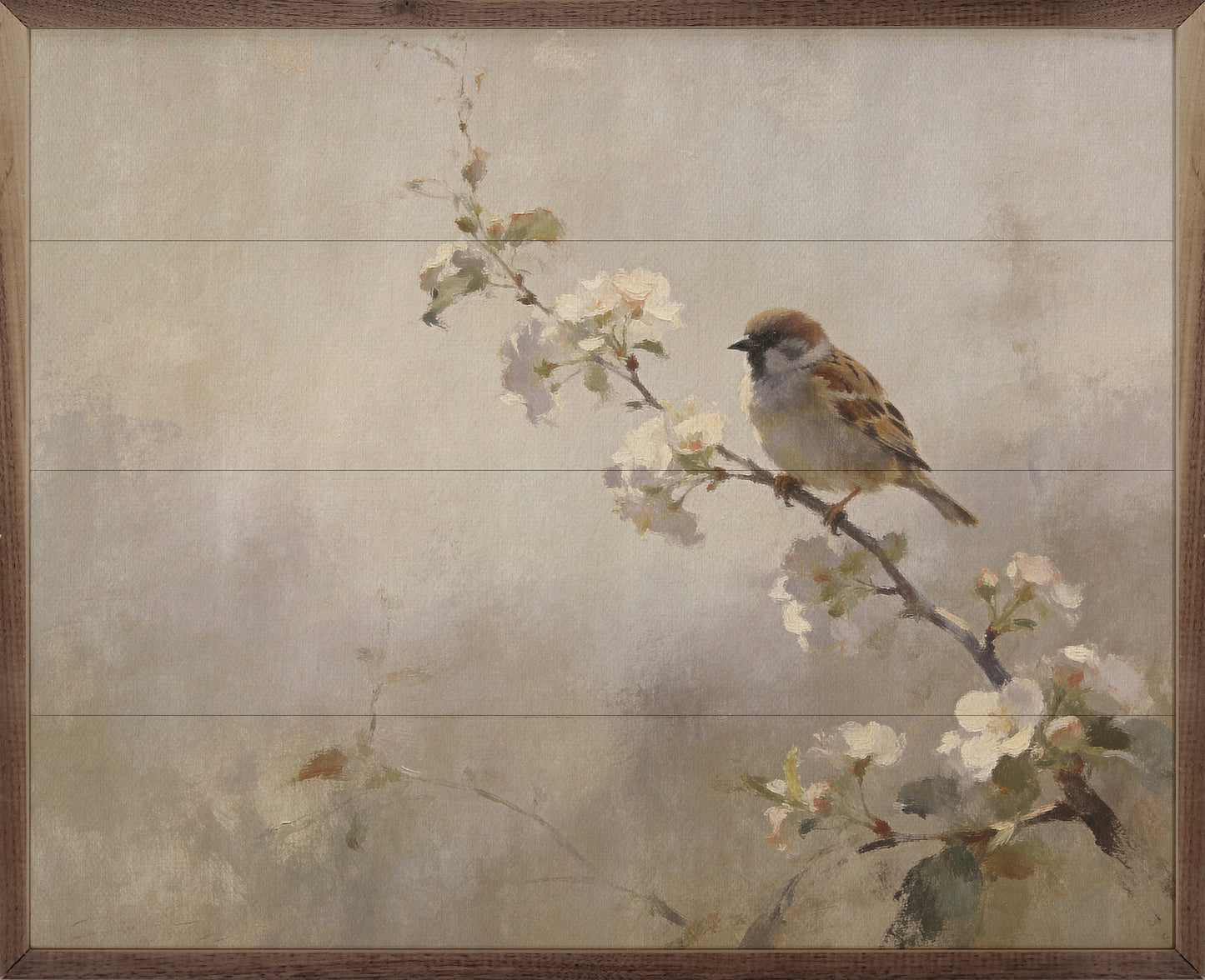Songbird Among Spring Blossoms