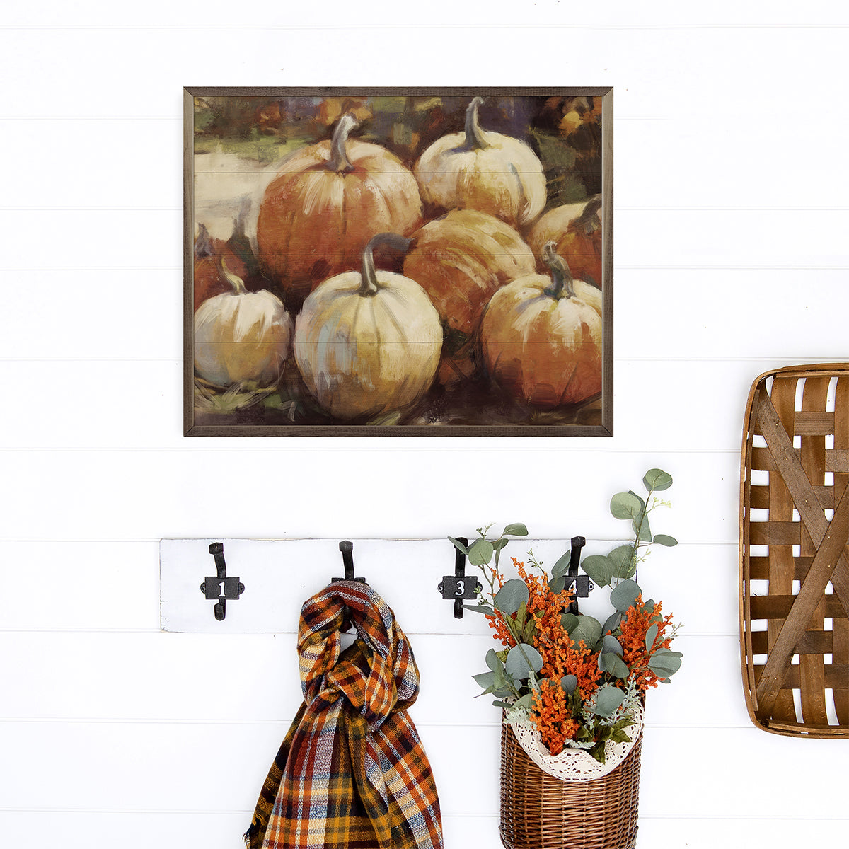 Vintage Pumpkins 1 By Nina Blue