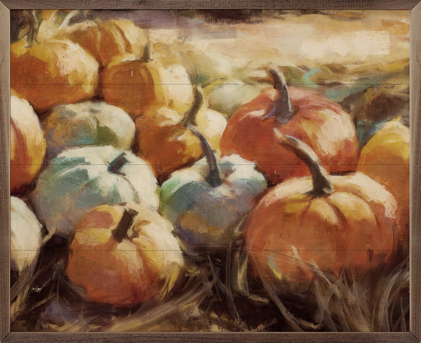 Vintage Pumpkins 2 By Nina Blue