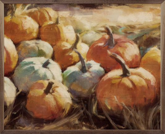 Vintage Pumpkins 2 By Nina Blue