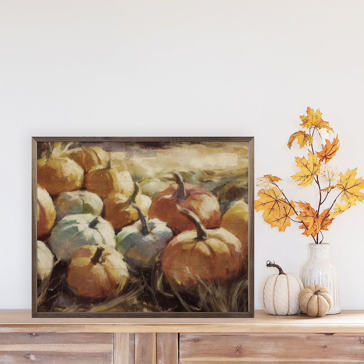 Vintage Pumpkins 2 By Nina Blue
