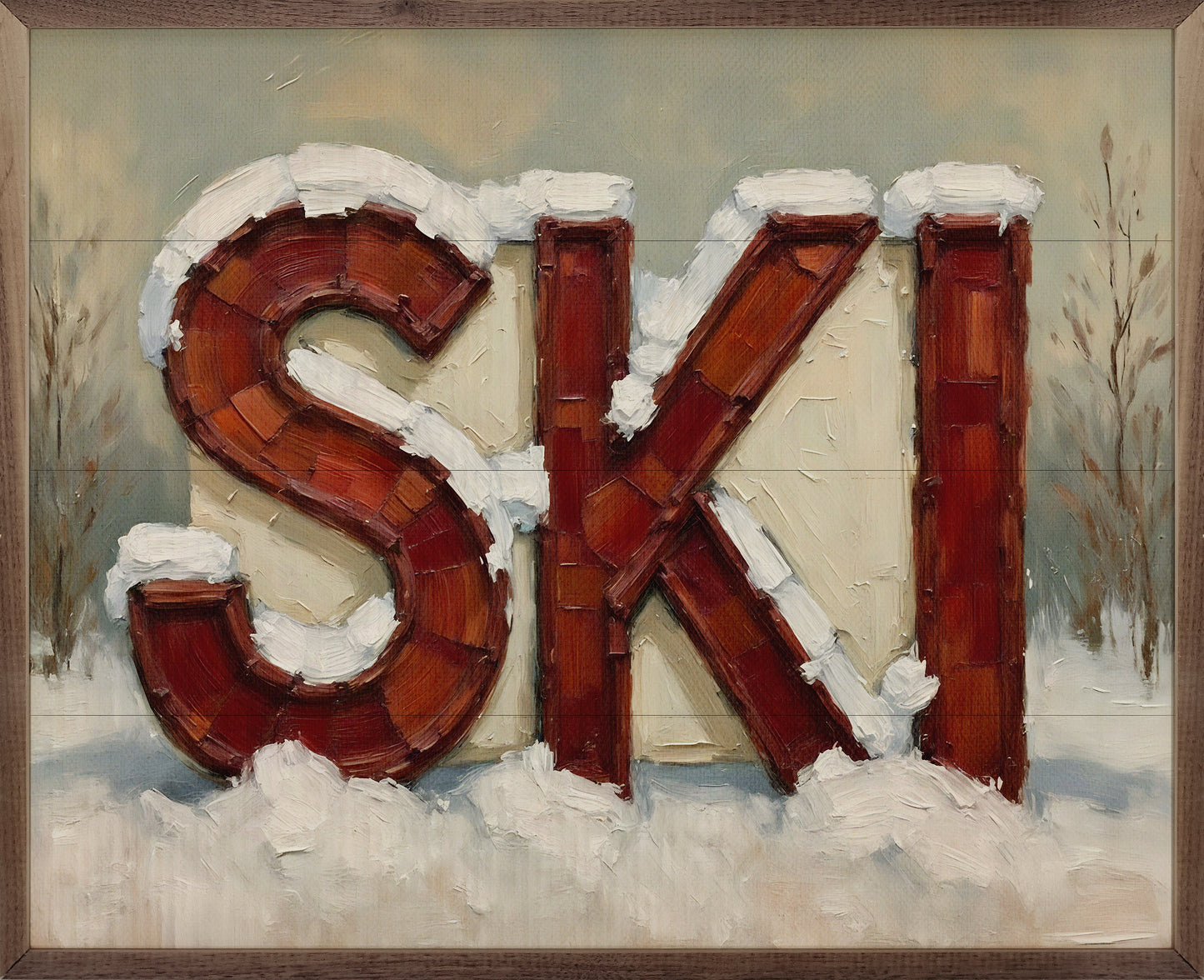 Vintage Ski Sign