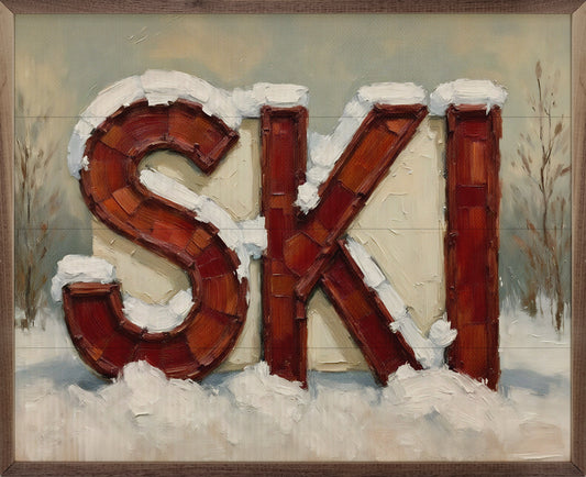Vintage Ski Sign