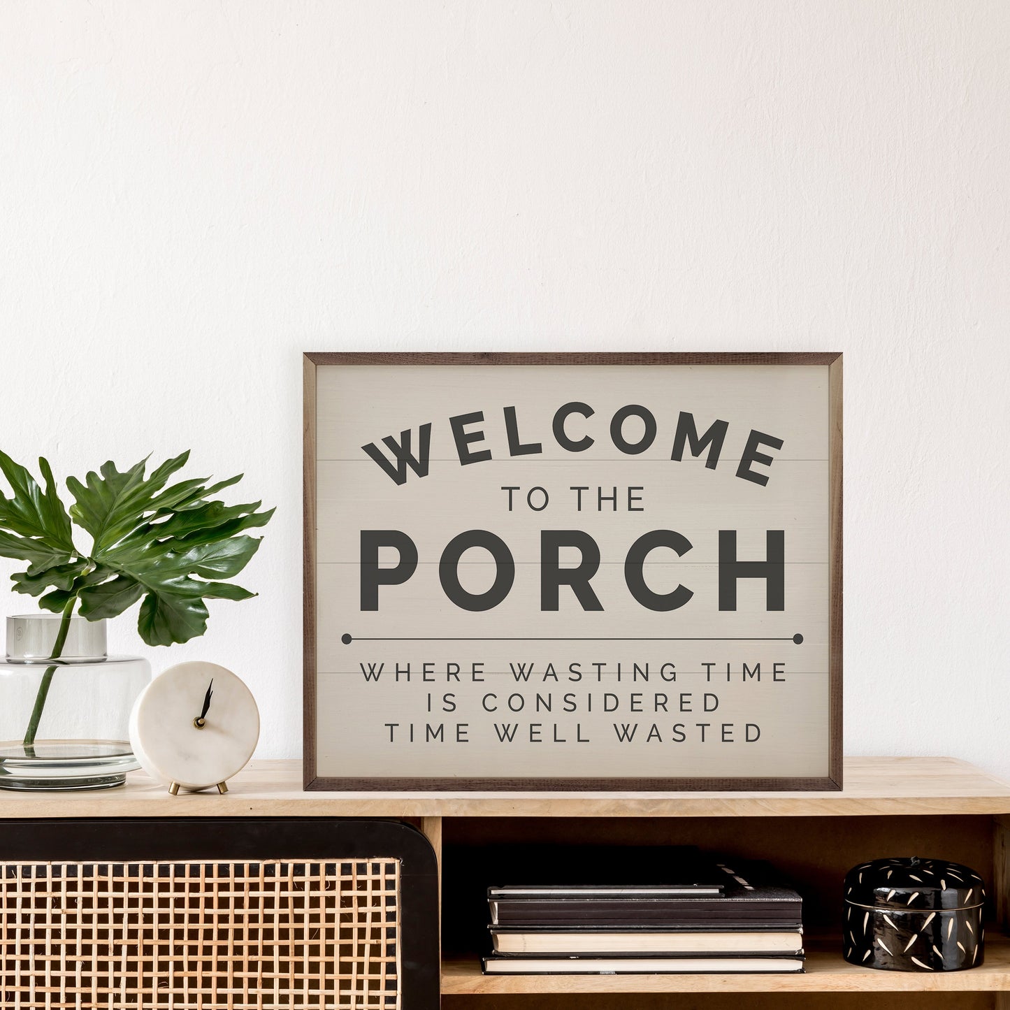 Welcome To The Porch White