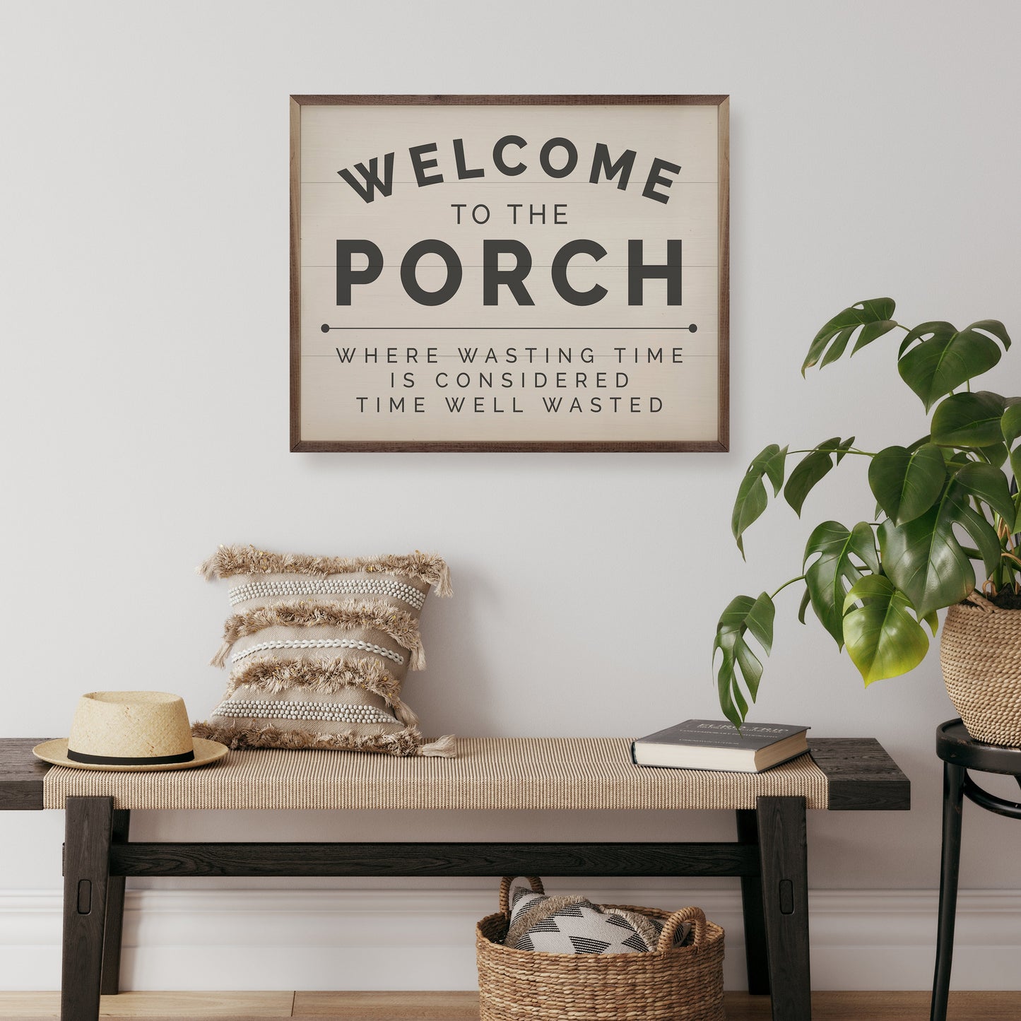 Welcome To The Porch White