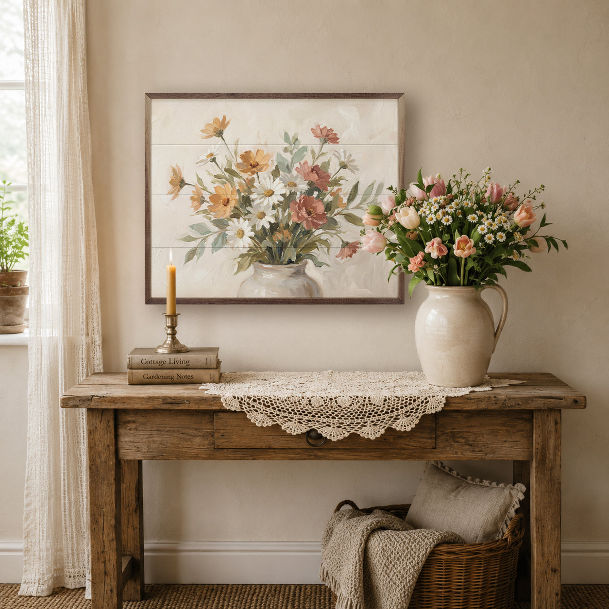 White Garden Arrangement