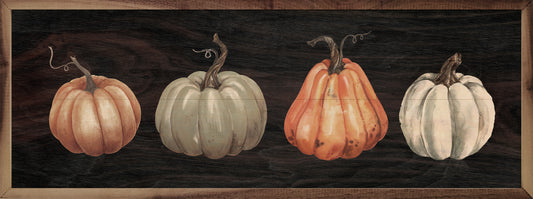 Four Pumpkins Black image 0