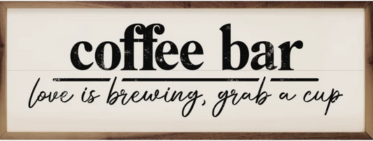 Coffee Bar Love Is Brewing White image 0