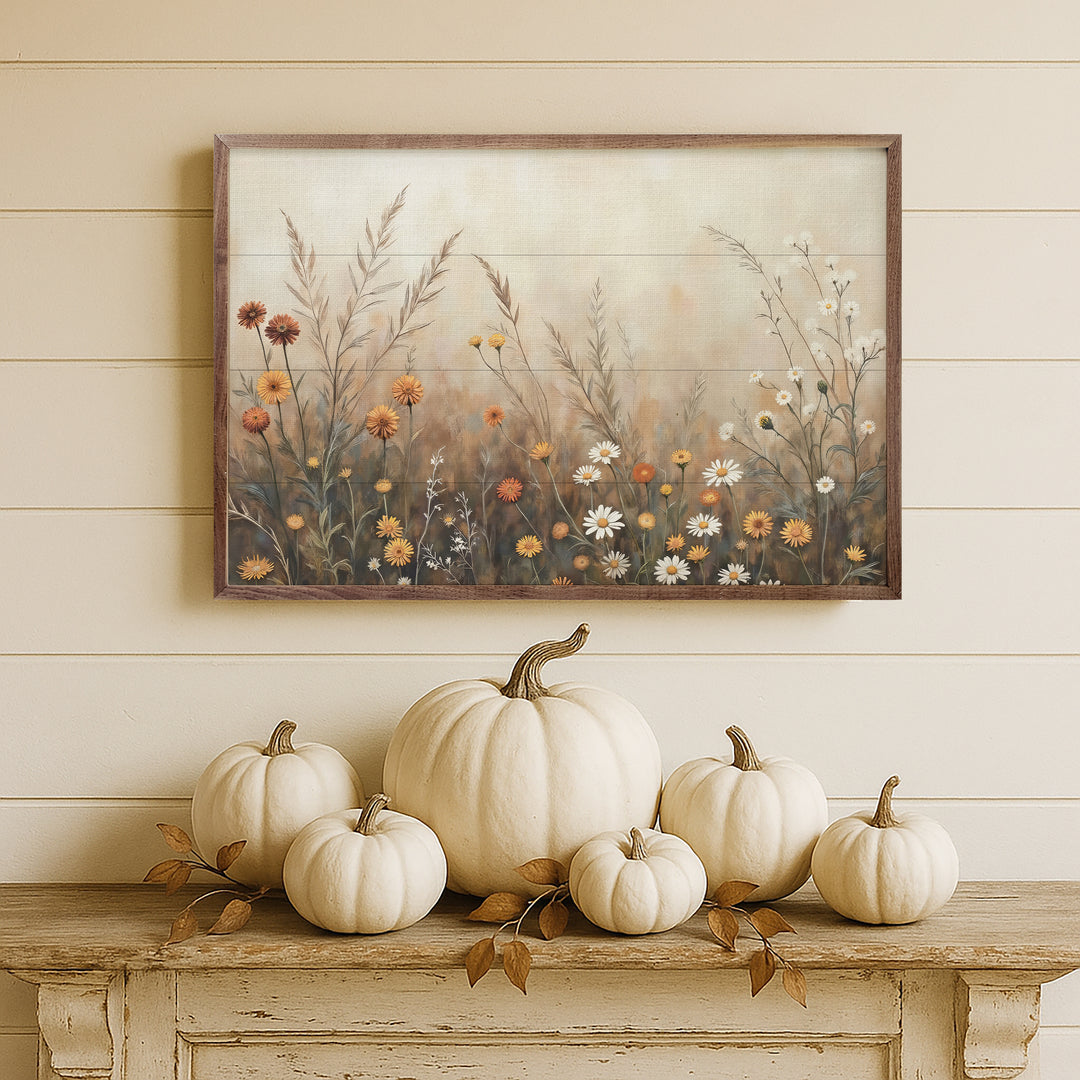 Fall Field With Mums And Daisies image 0