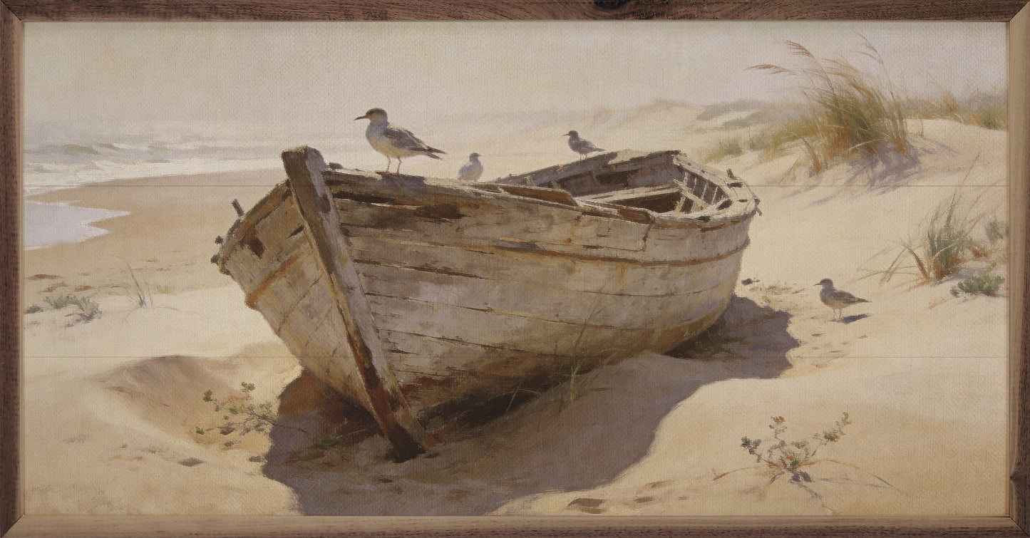 Abandoned Boat In The Dunes