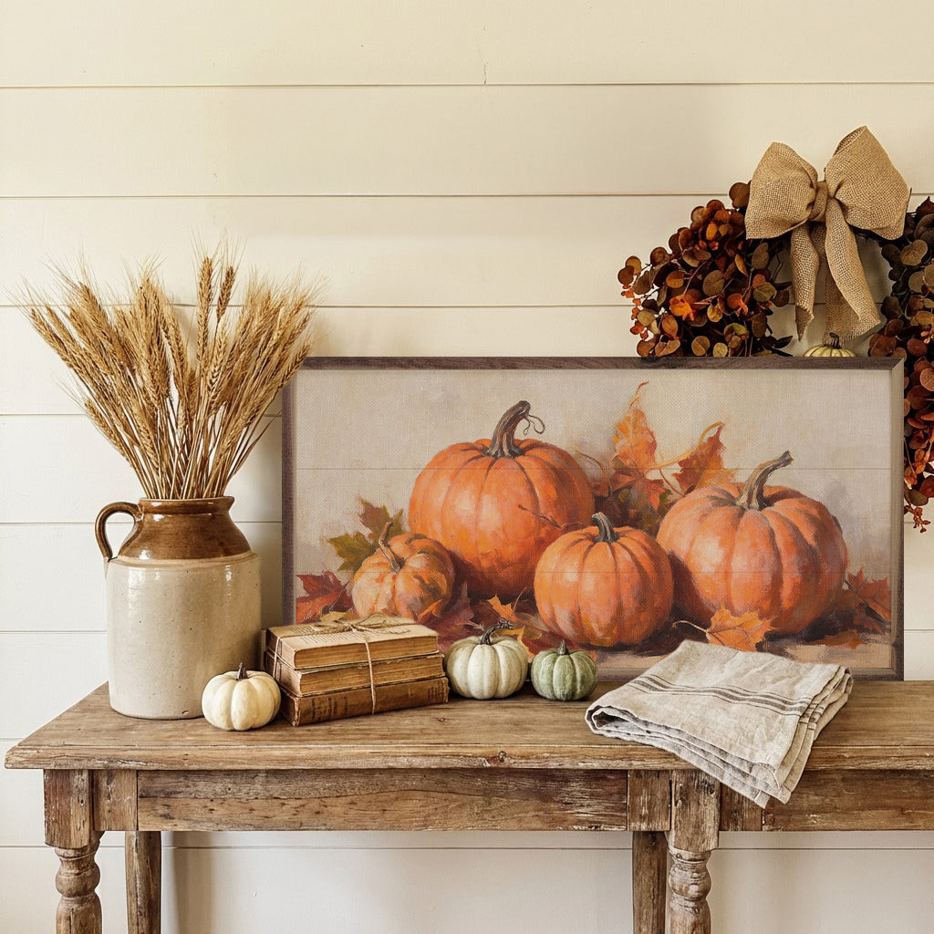 Classic Harvest Pumpkin Still Life