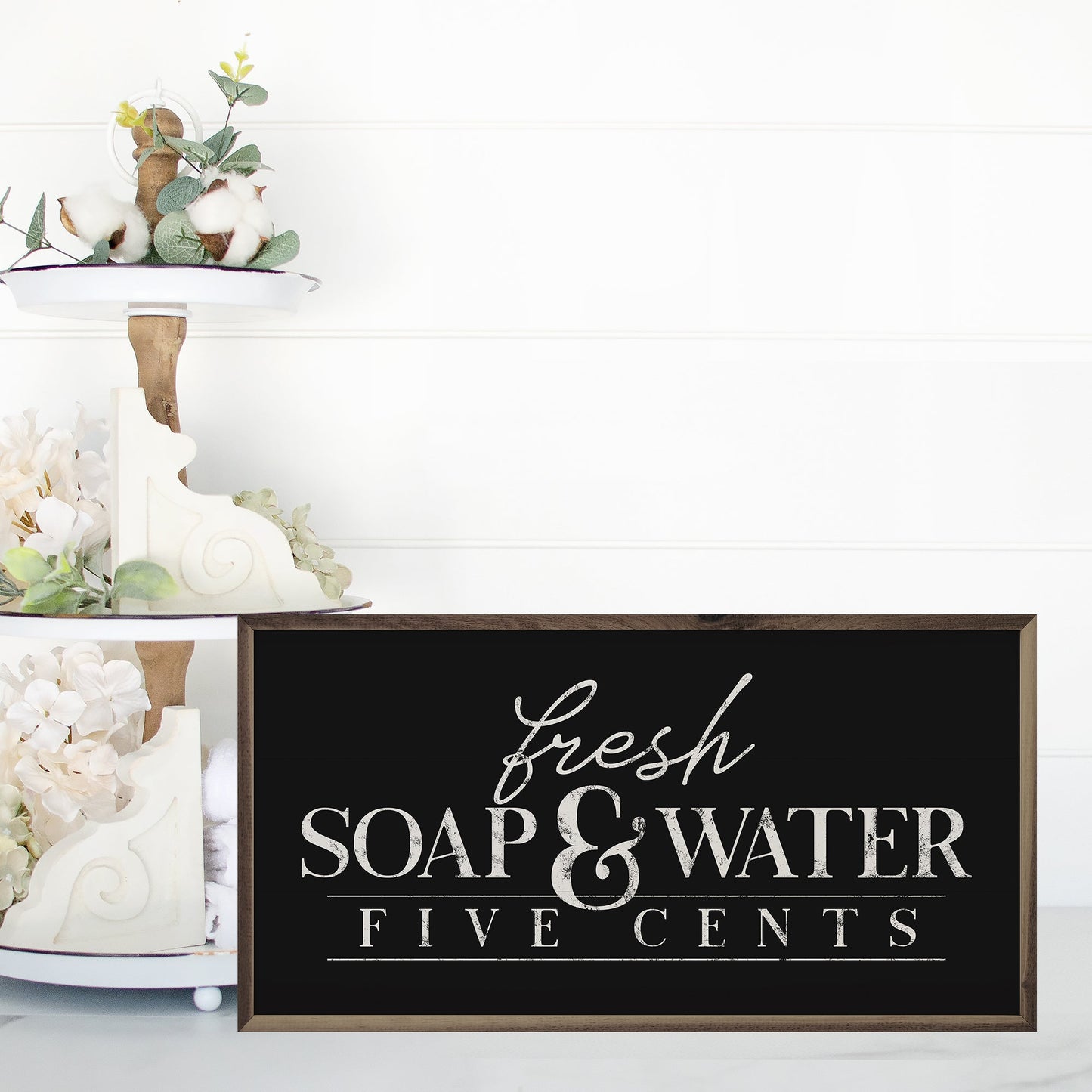 Fresh Soap And Water Five Cents Black