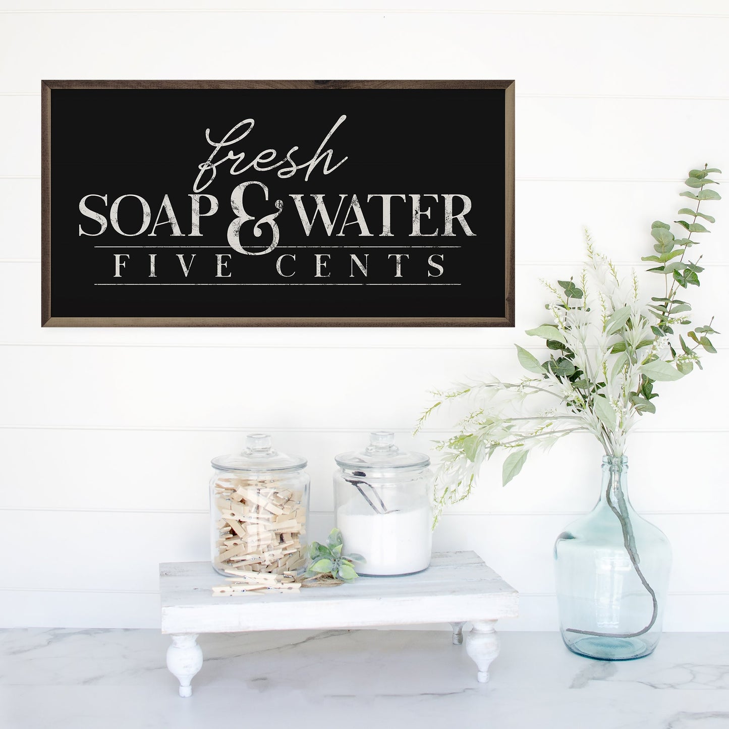 Fresh Soap And Water Five Cents Black