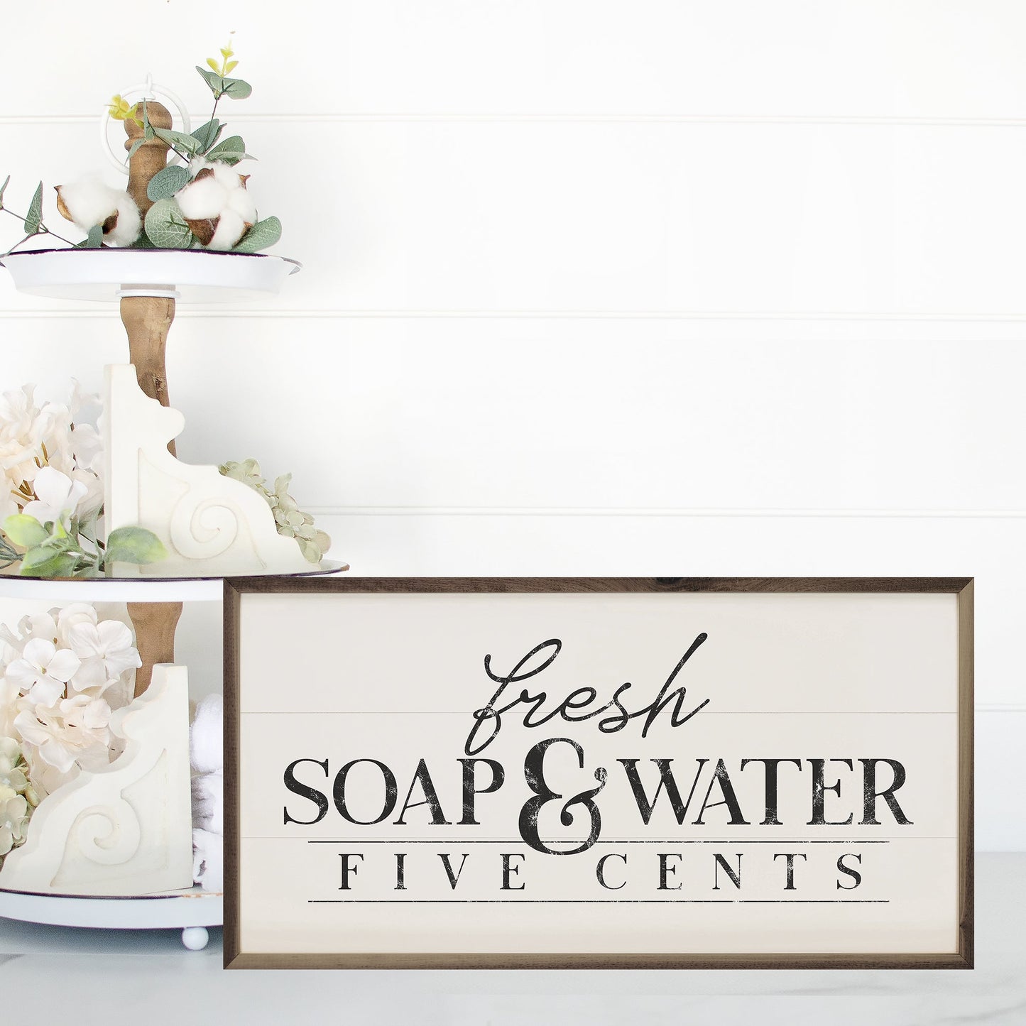 Fresh Soap And Water Five Cents White