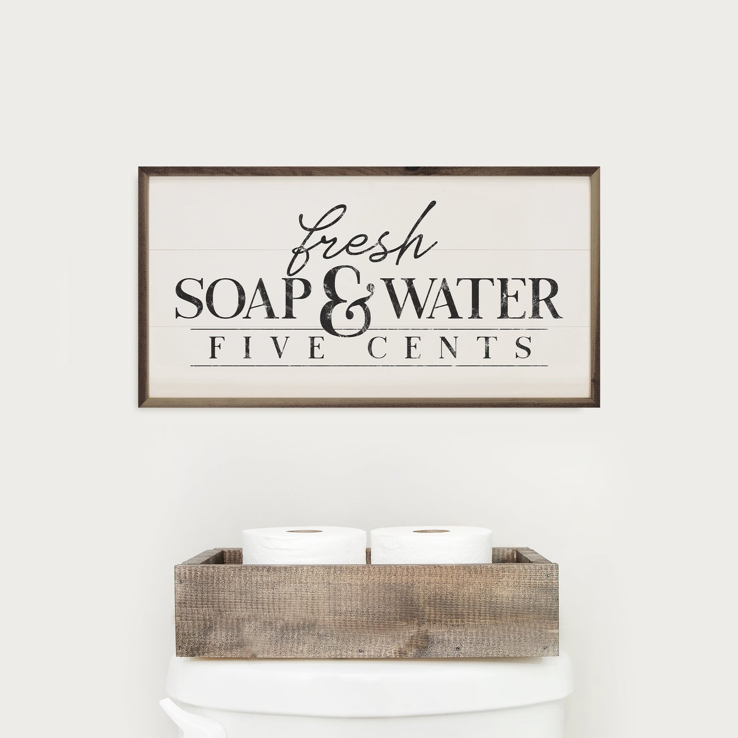 Fresh Soap And Water Five Cents White