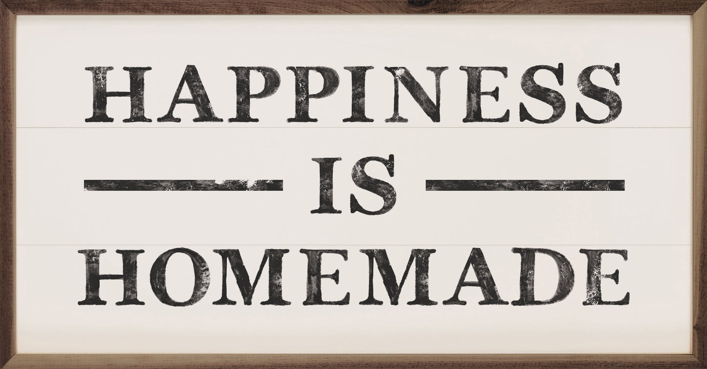 Happiness Is Homemade Lines White