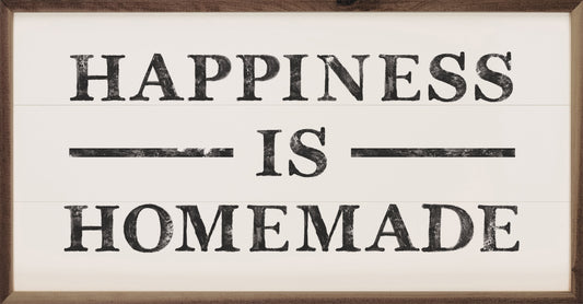 Happiness Is Homemade Lines White