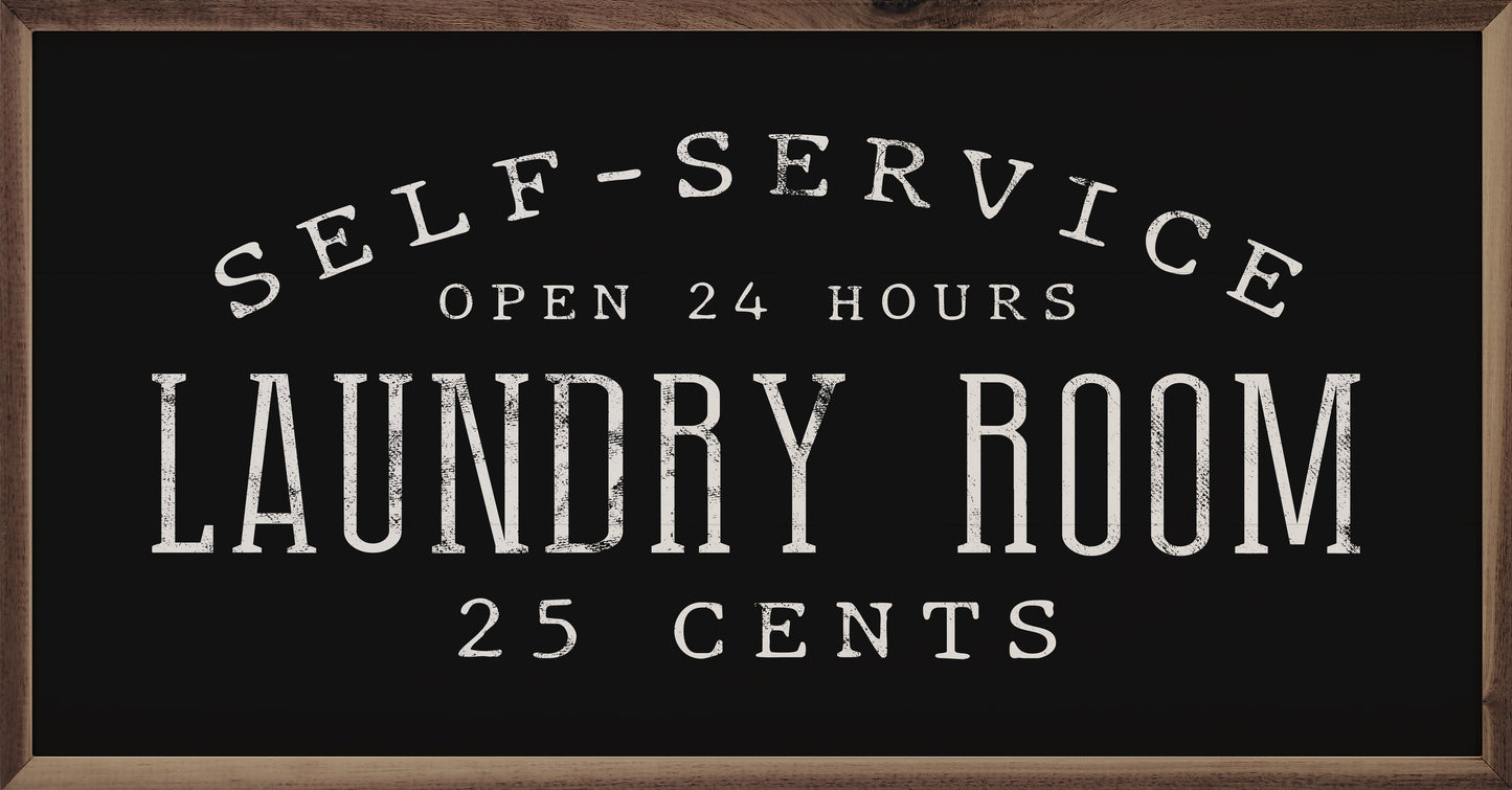 Laundry 25 Cents Black