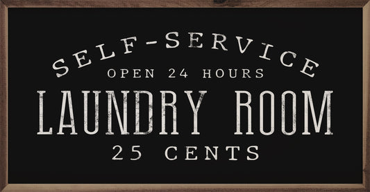 Laundry 25 Cents Black