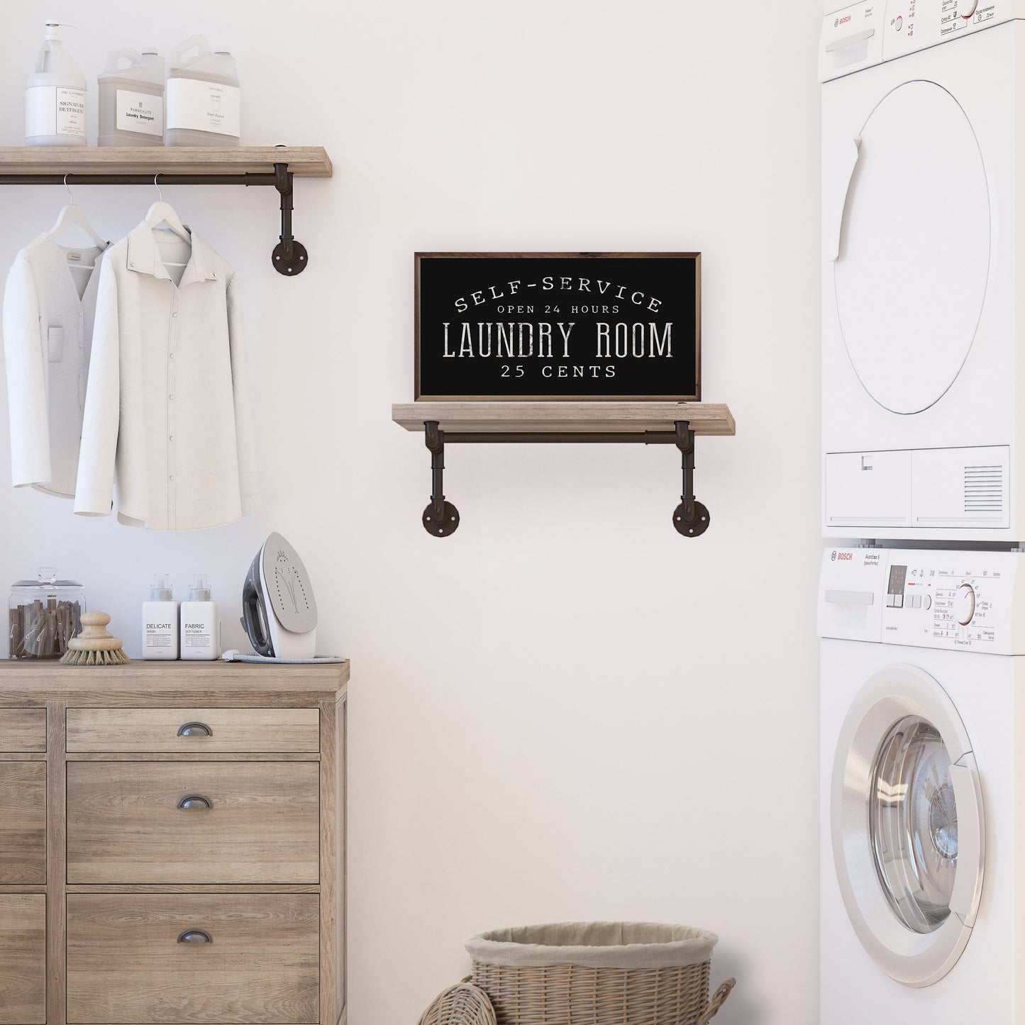 Laundry 25 Cents Black