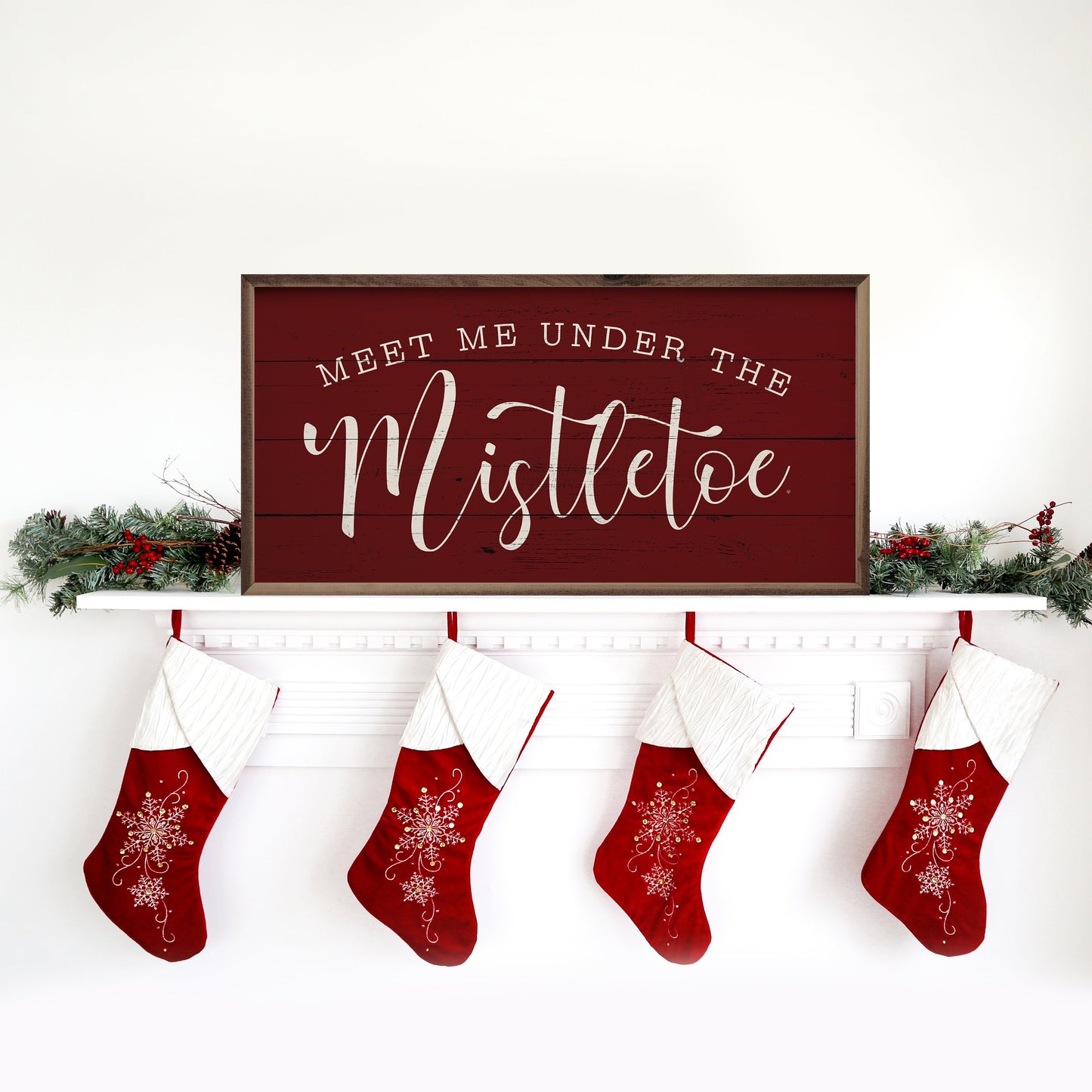 Meet Me Under The Mistletoe Red