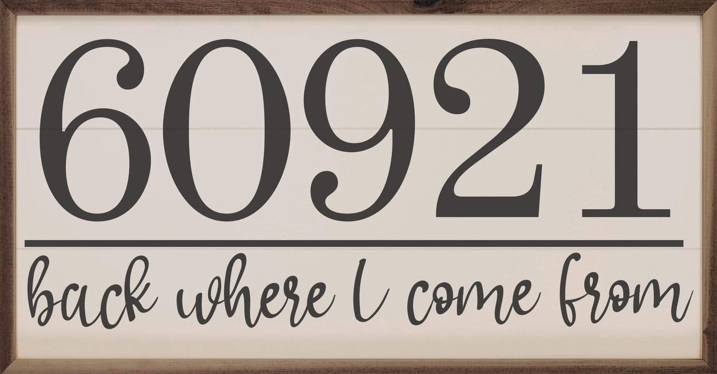 Back Where I Come From Personalized Zip