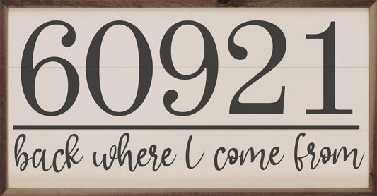 Back Where I Come From Personalized Zip