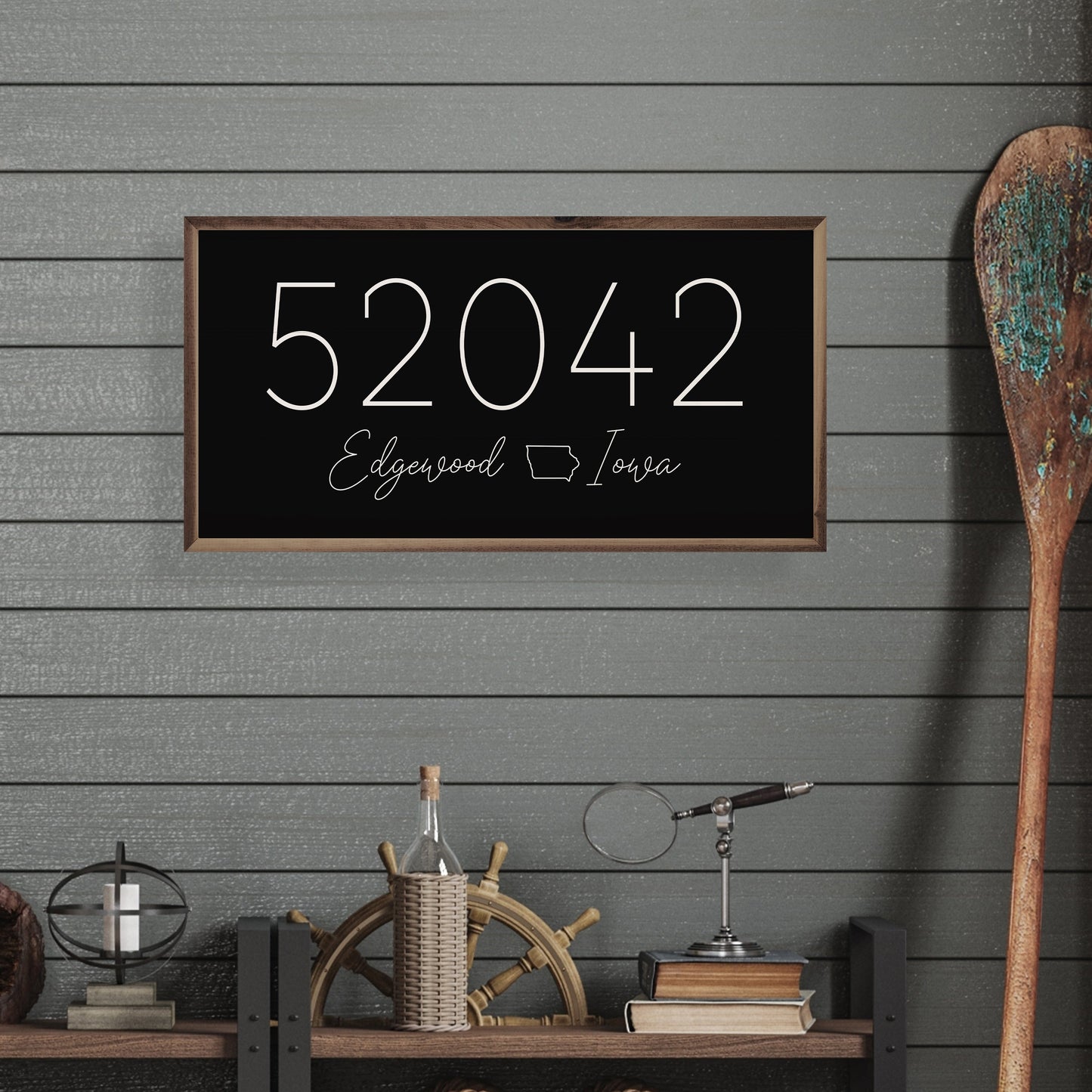 Light Script Personalized Zip City State