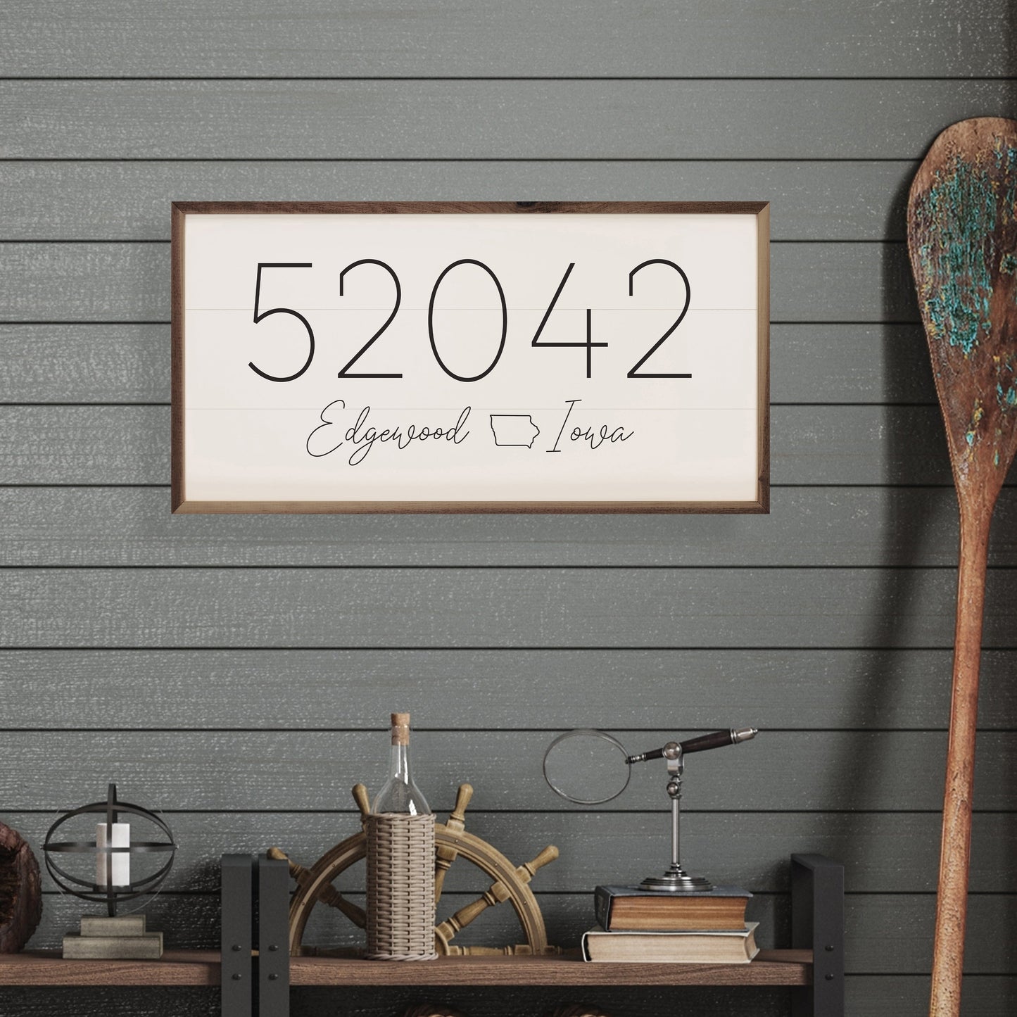 Light Script Personalized Zip City State