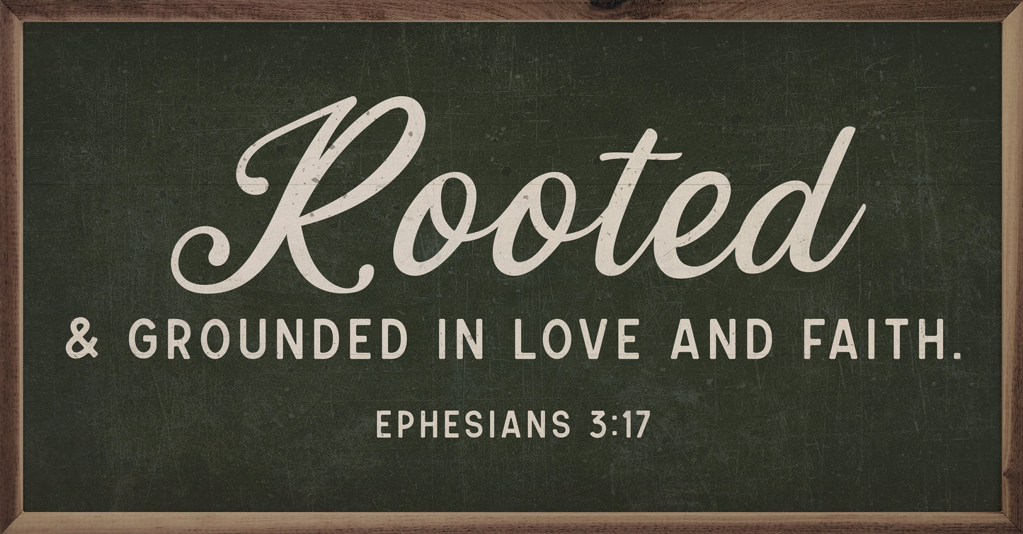 Rooted And Grounded Ephesians 3 17 Green