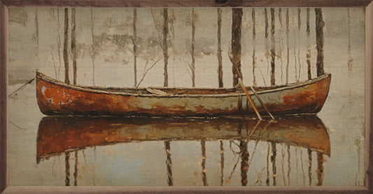 Rusty Canoe On The Water