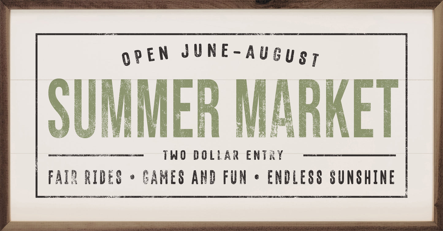 Summer Market Two Dollar Entry White