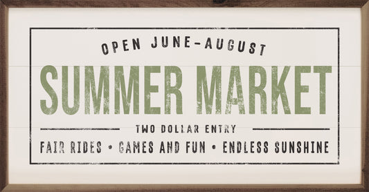 Summer Market Two Dollar Entry White
