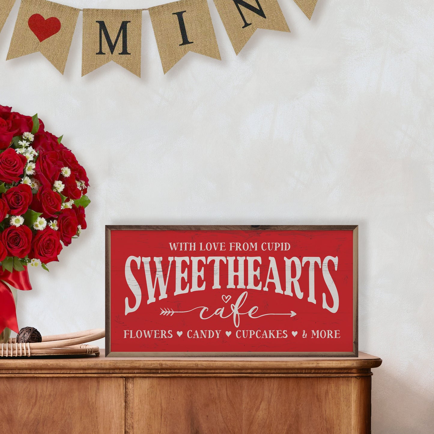 Sweethearts Cafe With Love From Cupid Red