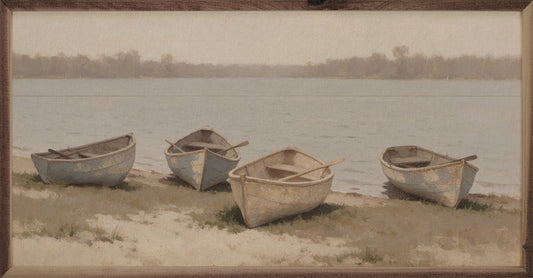 Vintage Rowboats Along The Lakeshore