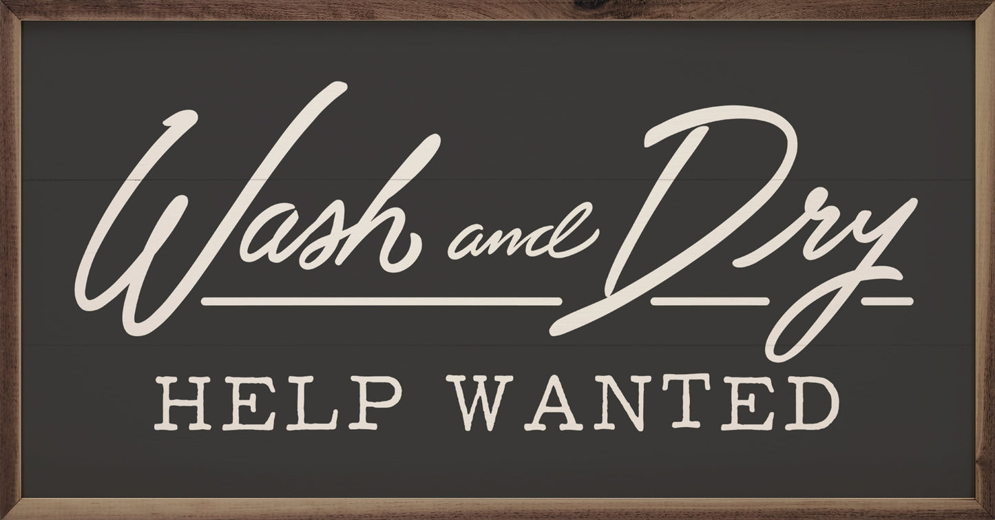 Wash And Dry Help Wanted Black