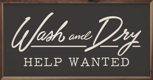 Wash And Dry Help Wanted Black