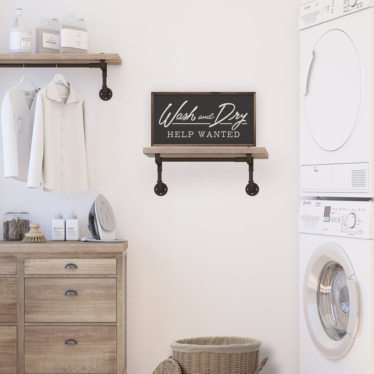 Wash And Dry Help Wanted Black