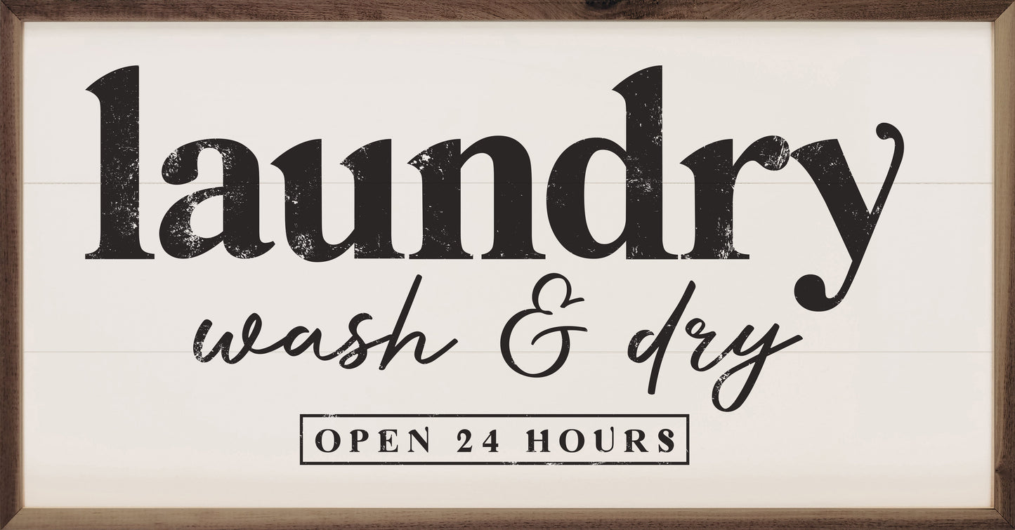 Wash And Dry Open 24 Hours White