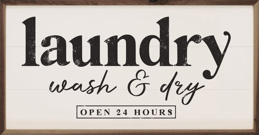 Wash And Dry Open 24 Hours White