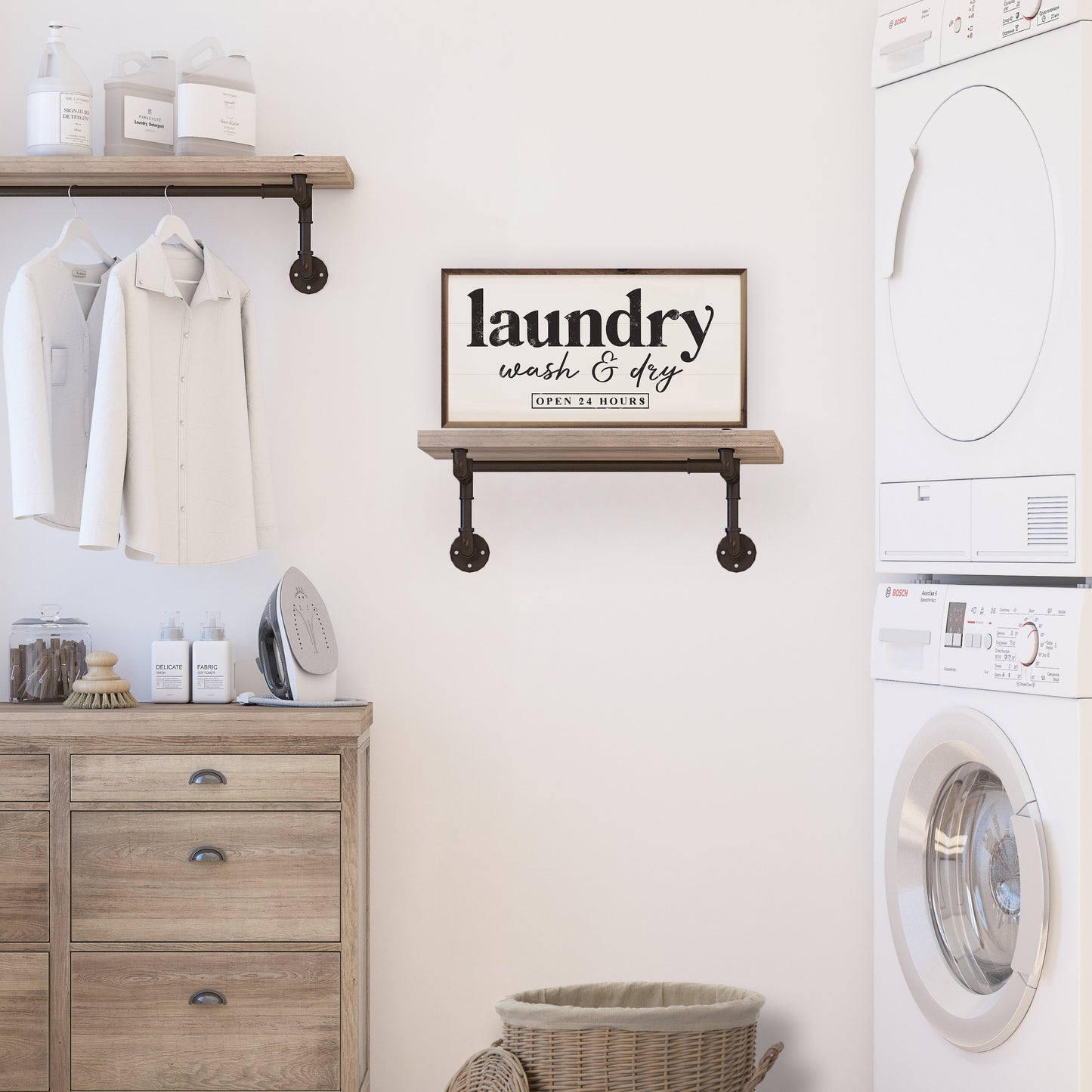 Wash And Dry Open 24 Hours White