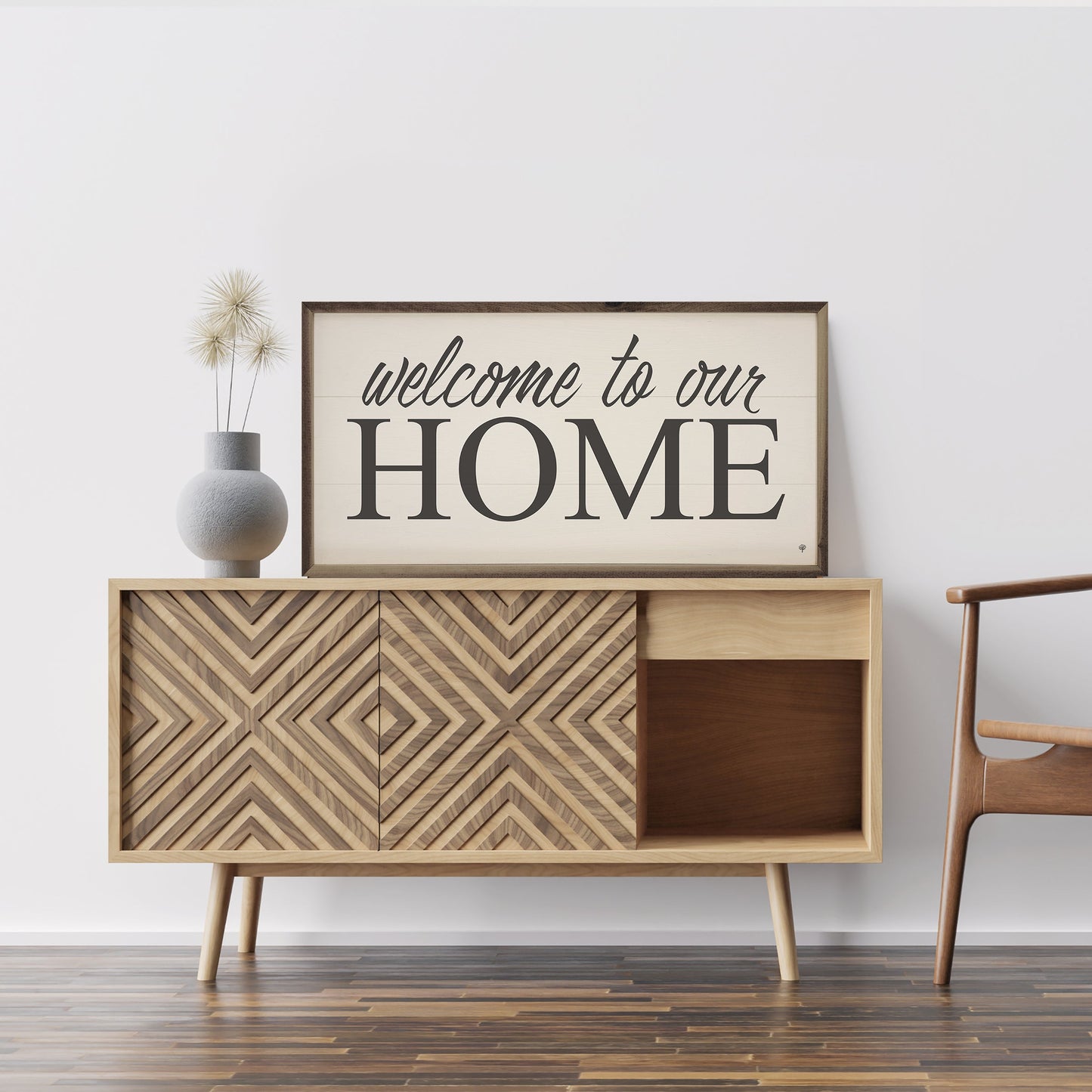 Welcome To Our Home White