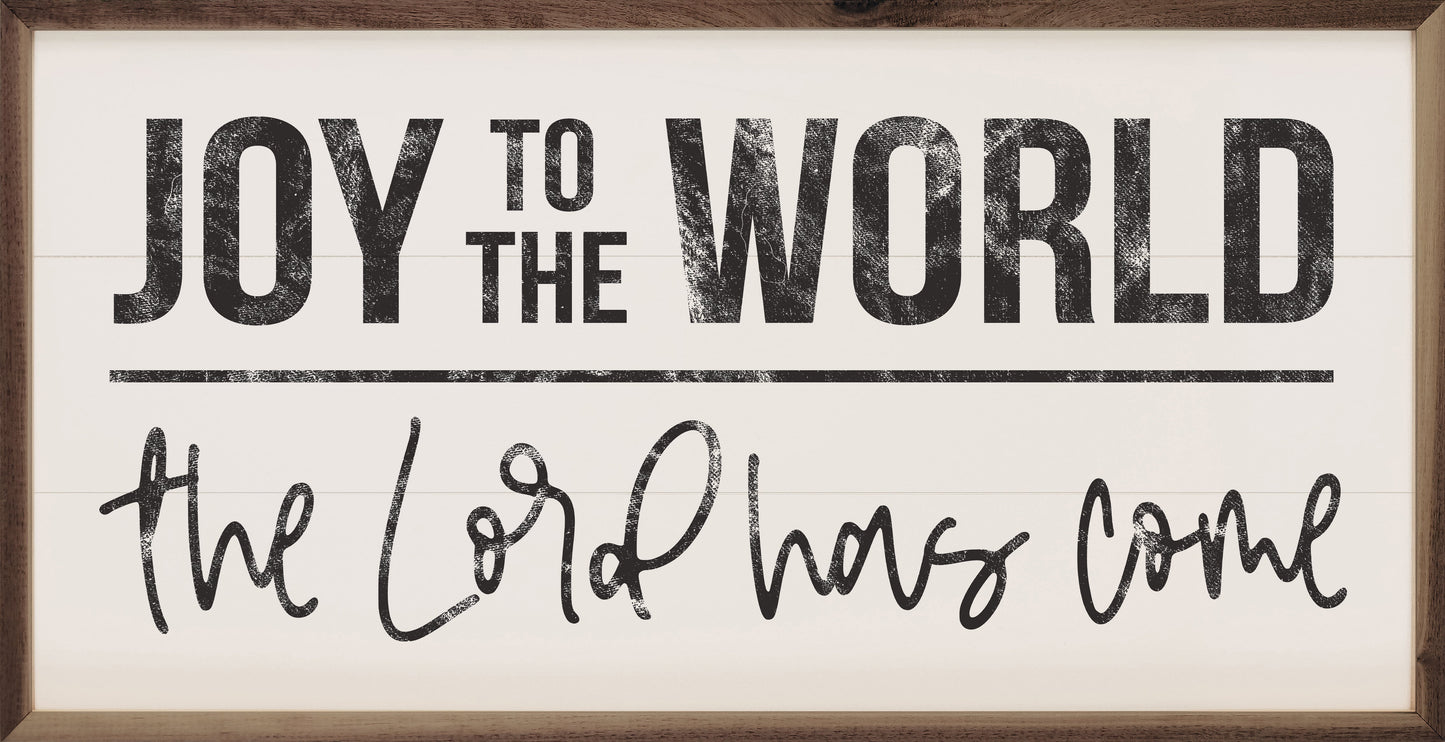 Joy To The World The Lord Has Come White