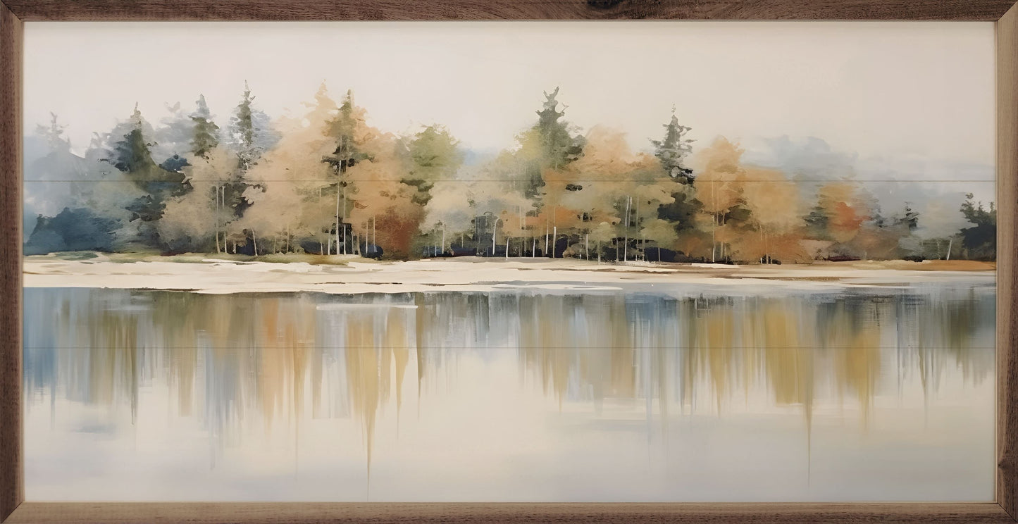 Lakeshore Trees 6 By Petals Prints Design